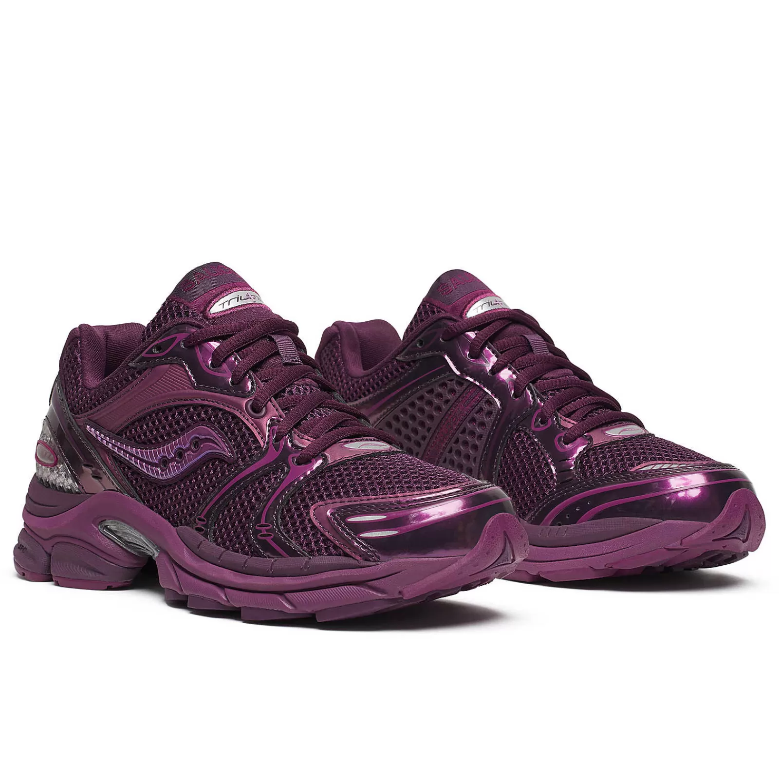 Lifestyle | Saucony Femme ProGrid Triumph 4 Chroma - Retro tech Plum